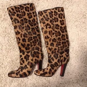Christian Louboutin Cheetah Boots